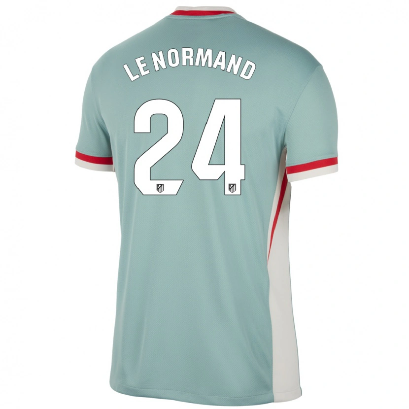 Danxen Dame Robin Le Normand #24 Lys Beige Blå Bortetrøye Drakt Trøye 2024/25 Skjorter T-Skjorte