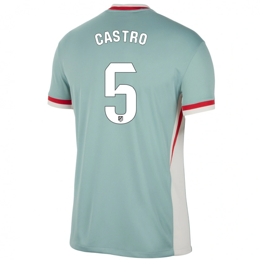 Danxen Dame Oscar Castro #5 Lys Beige Blå Bortetrøye Drakt Trøye 2024/25 Skjorter T-Skjorte