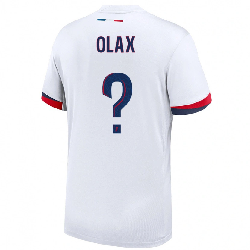 Danxen Dame Djamy Olax #0 Hvit Blå Rød Bortetrøye Drakt Trøye 2024/25 Skjorter T-Skjorte