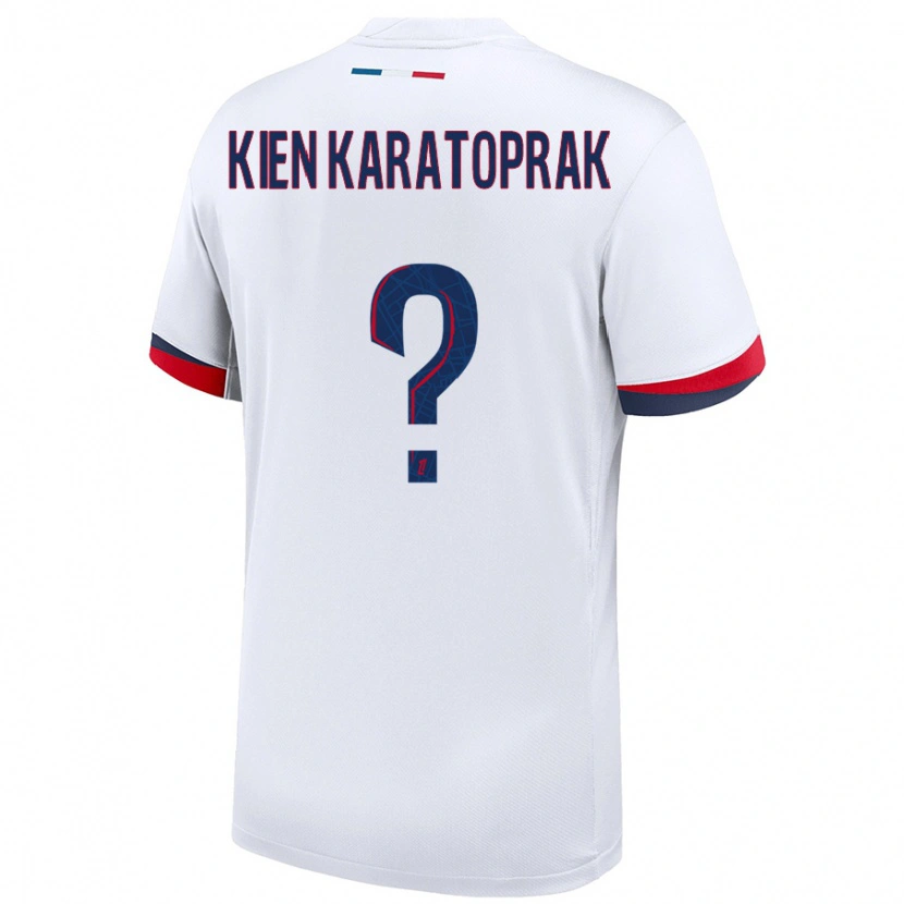 Danxen Dame Kenan Kien Karatoprak #0 Hvit Blå Rød Bortetrøye Drakt Trøye 2024/25 Skjorter T-Skjorte