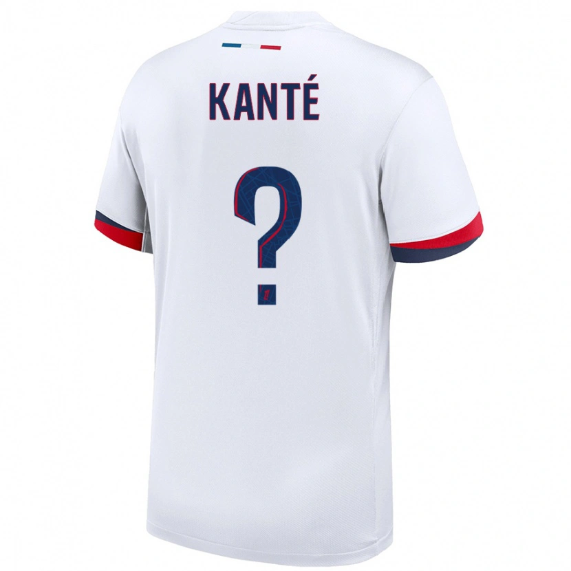 Danxen Dame Nahil Kanté #0 Hvit Blå Rød Bortetrøye Drakt Trøye 2024/25 Skjorter T-Skjorte