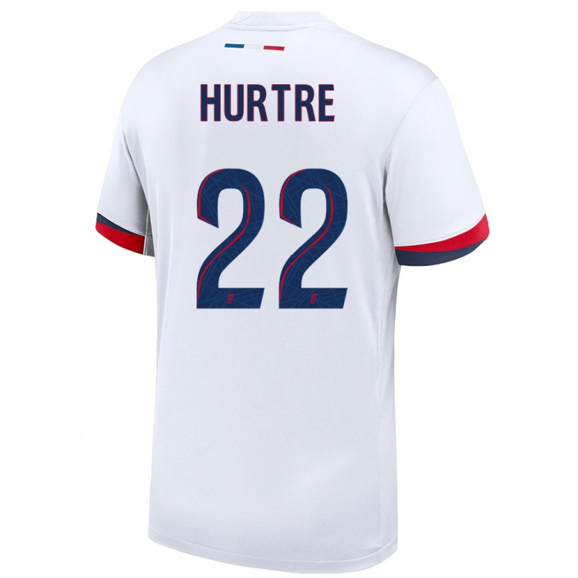 Danxen Dame Oceane Hurtre #22 Hvit Blå Rød Bortetrøye Drakt Trøye 2024/25 Skjorter T-Skjorte
