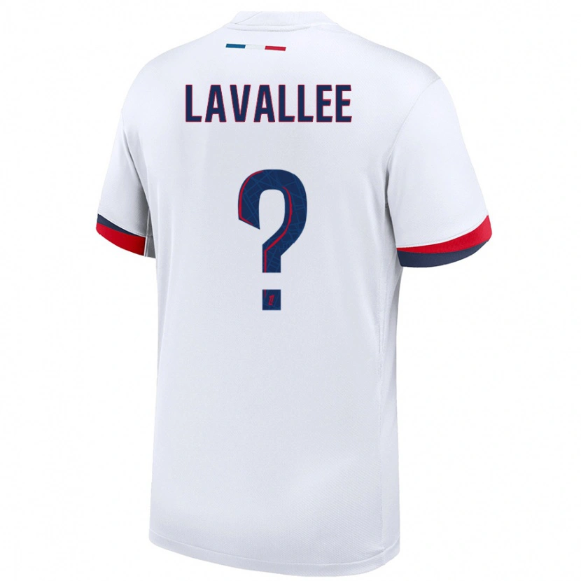 Danxen Dame Lucas Lavallee #0 Hvit Blå Rød Bortetrøye Drakt Trøye 2024/25 Skjorter T-Skjorte