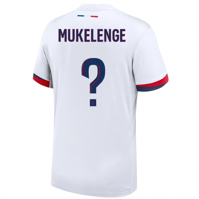 Danxen Dame Christ Mukelenge #0 Hvit Blå Rød Bortetrøye Drakt Trøye 2024/25 Skjorter T-Skjorte