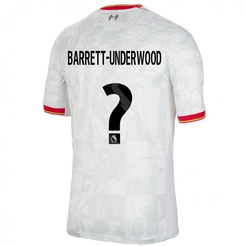 Danxen Dame Keehan Barrett-Underwood #0 Hvit Rød Svart Tredje Sett Drakt Trøye 2024/25 Skjorter T-Skjorte