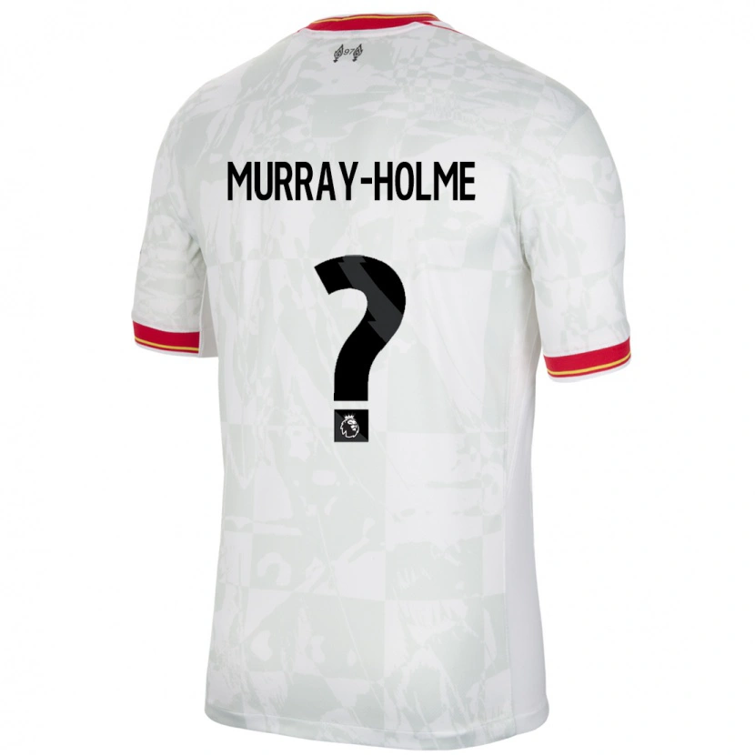 Danxen Dame Hadyn Murray-Holme #0 Hvit Rød Svart Tredje Sett Drakt Trøye 2024/25 Skjorter T-Skjorte
