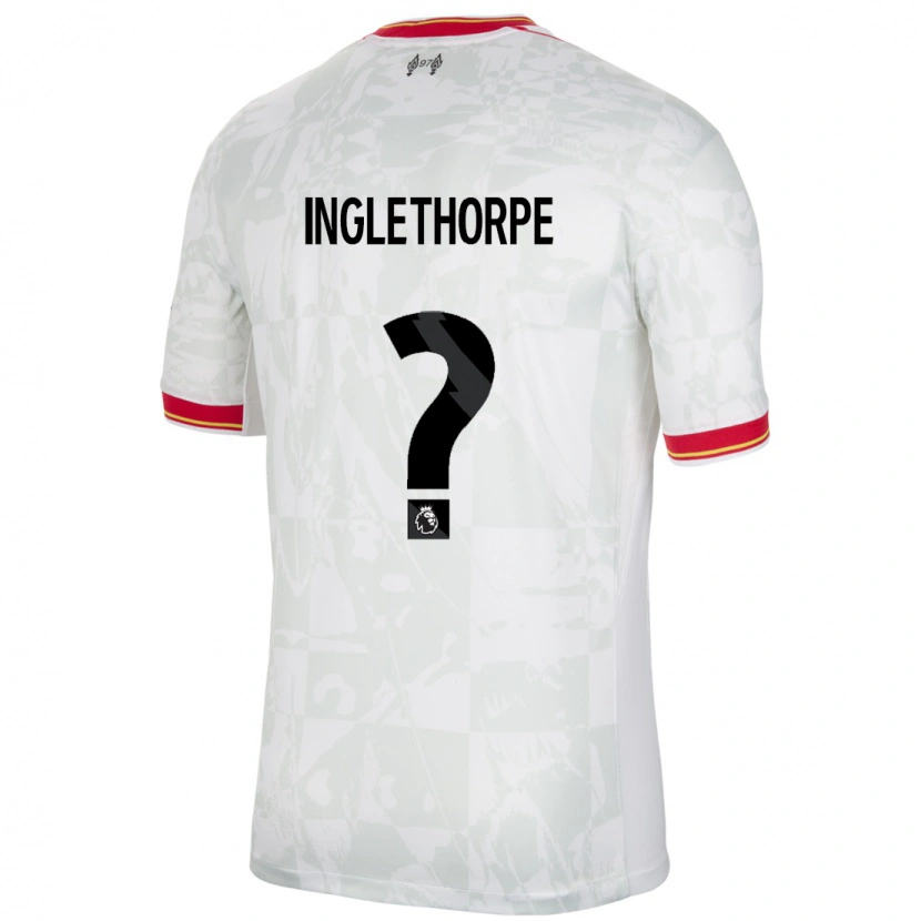 Danxen Dame Finn Inglethorpe #0 Hvit Rød Svart Tredje Sett Drakt Trøye 2024/25 Skjorter T-Skjorte