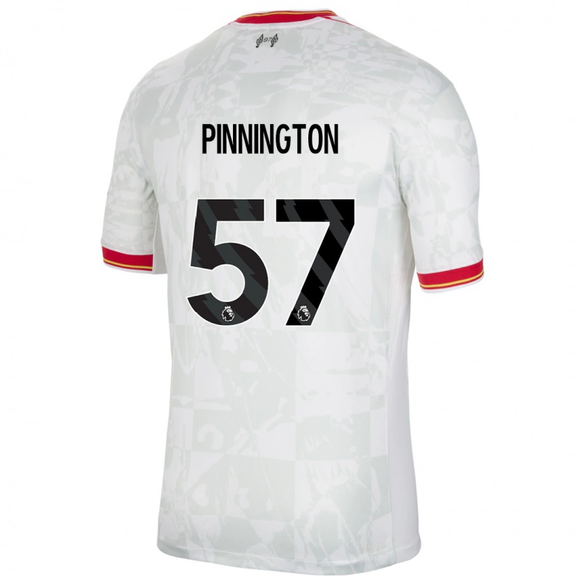 Danxen Dame Carter Pinnington #57 Hvit Rød Svart Tredje Sett Drakt Trøye 2024/25 Skjorter T-Skjorte