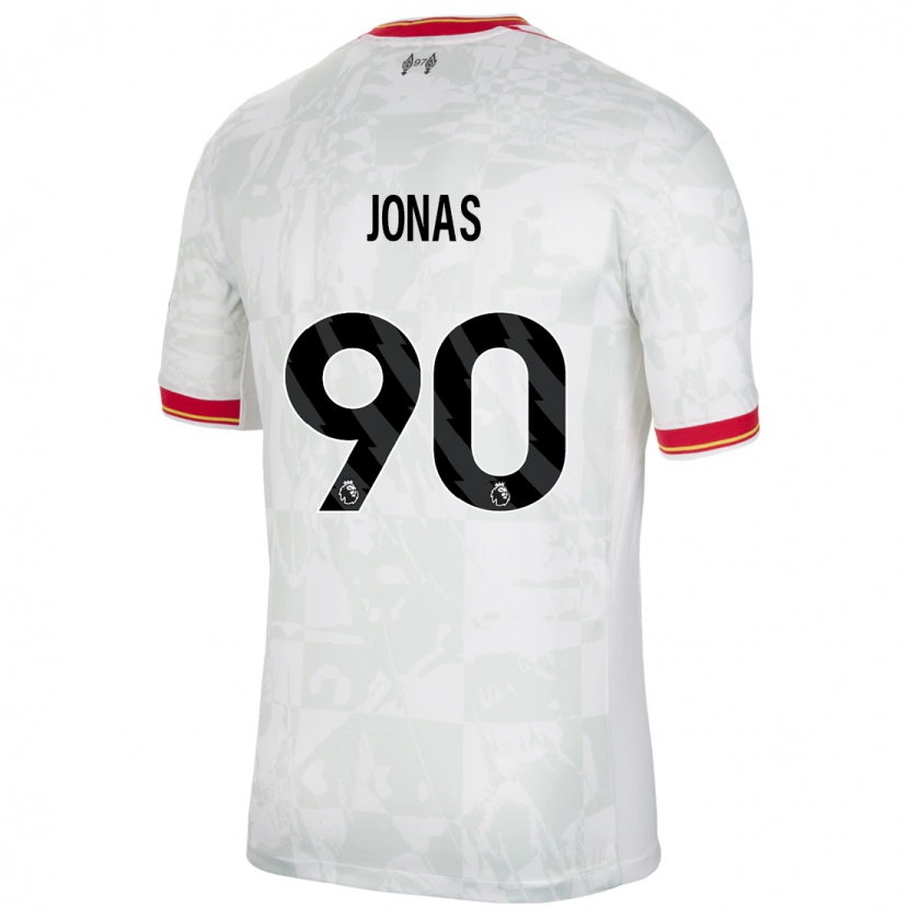 Danxen Dame Lee Jonas #90 Hvit Rød Svart Tredje Sett Drakt Trøye 2024/25 Skjorter T-Skjorte