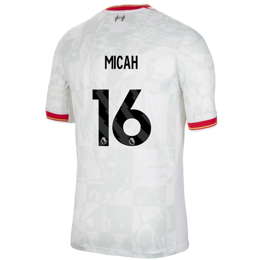 Danxen Dame Teagan Micah #16 Hvit Rød Svart Tredje Sett Drakt Trøye 2024/25 Skjorter T-Skjorte