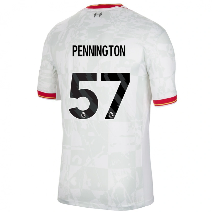 Danxen Dame Cody Pennington #57 Hvit Rød Svart Tredje Sett Drakt Trøye 2024/25 Skjorter T-Skjorte