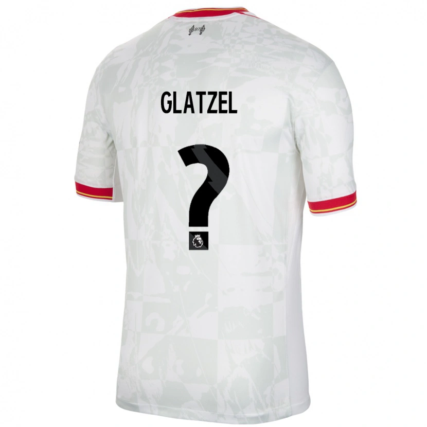 Danxen Dame Paul Glatzel #0 Hvit Rød Svart Tredje Sett Drakt Trøye 2024/25 Skjorter T-Skjorte