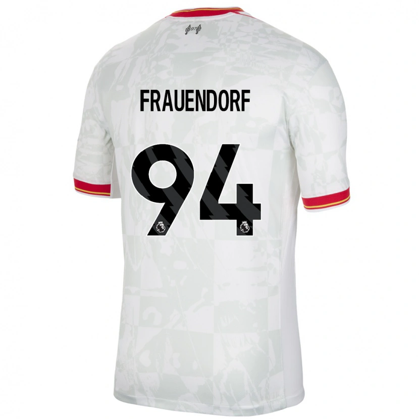 Danxen Dame Melkamu Frauendorf #94 Hvit Rød Svart Tredje Sett Drakt Trøye 2024/25 Skjorter T-Skjorte