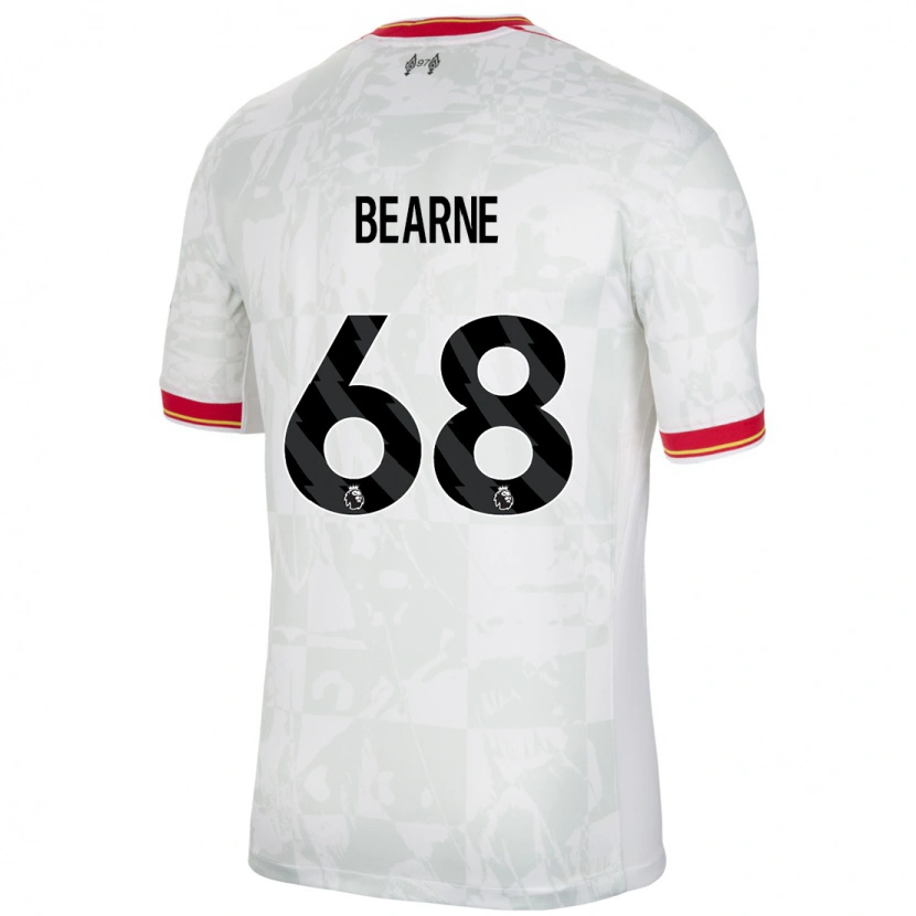 Danxen Dame Jack Bearne #68 Hvit Rød Svart Tredje Sett Drakt Trøye 2024/25 Skjorter T-Skjorte