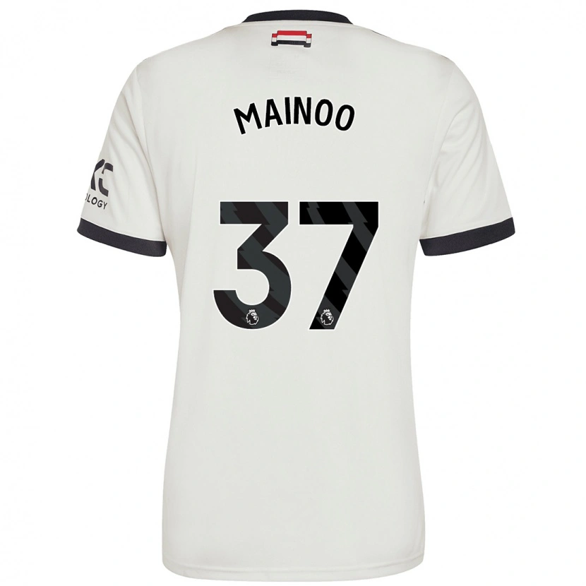Danxen Dame Kobbie Mainoo #37 Off White Tredje Sett Drakt Trøye 2024/25 Skjorter T-Skjorte