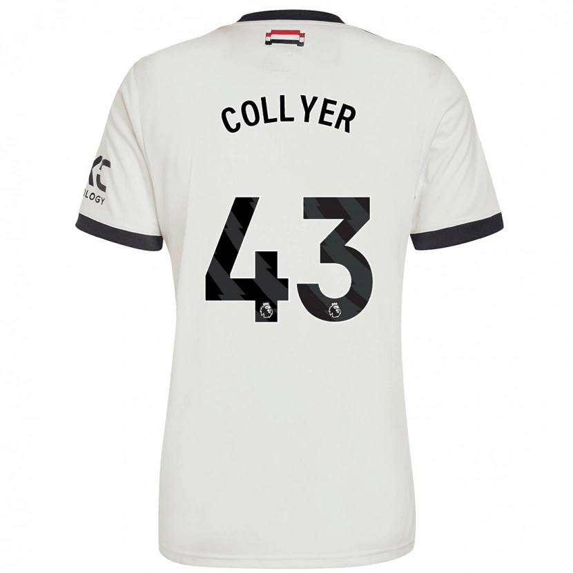 Danxen Dame Toby Collyer #43 Off White Tredje Sett Drakt Trøye 2024/25 Skjorter T-Skjorte