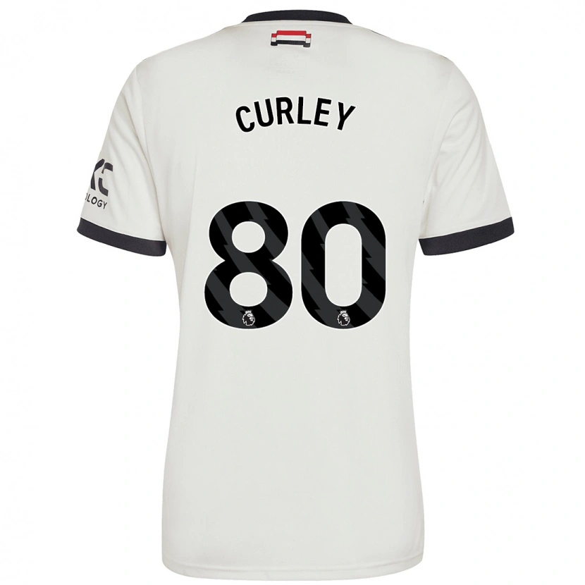 Danxen Dame Ruben Curley #80 Off White Tredje Sett Drakt Trøye 2024/25 Skjorter T-Skjorte