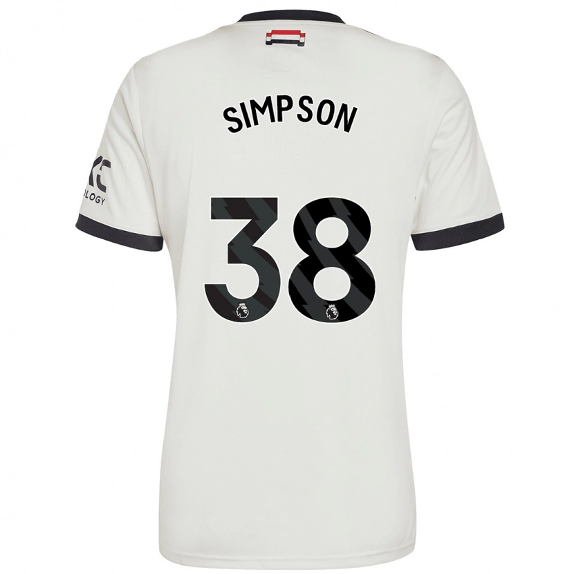 Danxen Dame Jess Simpson #38 Off White Tredje Sett Drakt Trøye 2024/25 Skjorter T-Skjorte