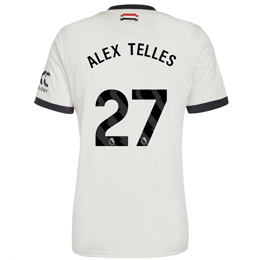 Danxen Dame Alex Nicolao Telles #27 Off White Tredje Sett Drakt Trøye 2024/25 Skjorter T-Skjorte