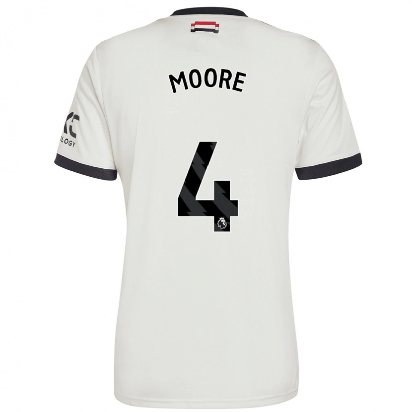 Danxen Dame Jade Moore #4 Off White Tredje Sett Drakt Trøye 2024/25 Skjorter T-Skjorte
