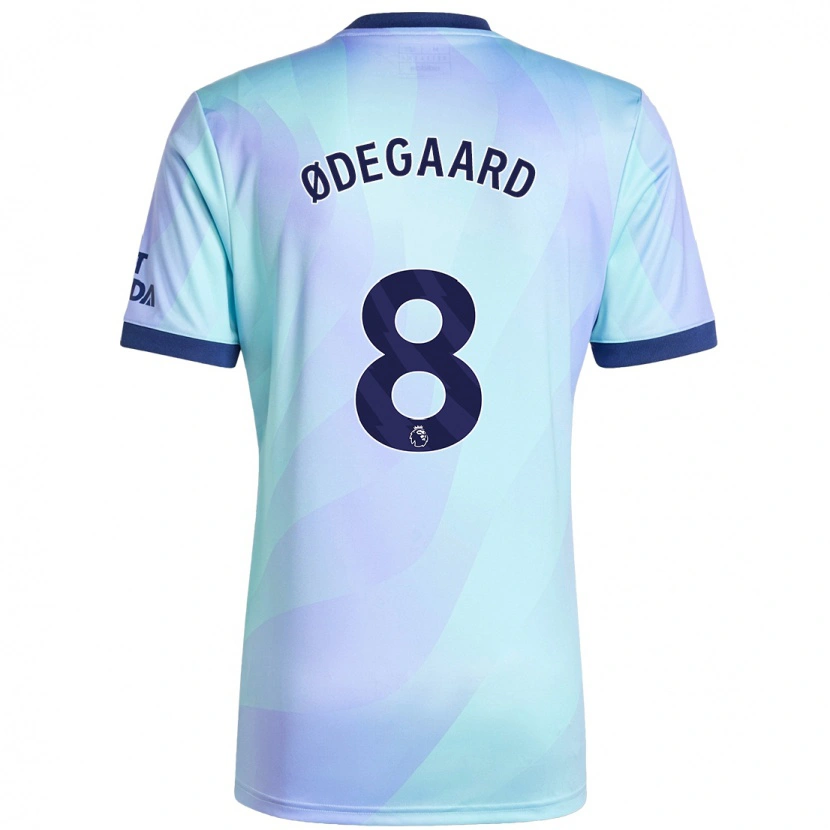 Danxen Dame Martin Ødegaard #8 Aqua Tredje Sett Drakt Trøye 2024/25 Skjorter T-Skjorte