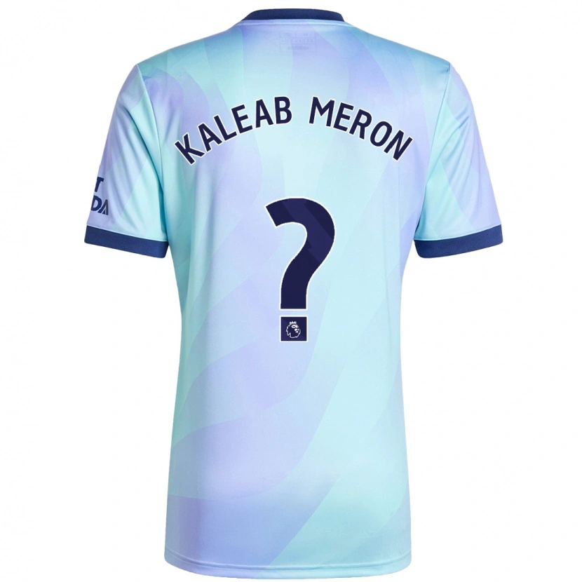 Danxen Dame Kaleab Meron #0 Aqua Tredje Sett Drakt Trøye 2024/25 Skjorter T-Skjorte