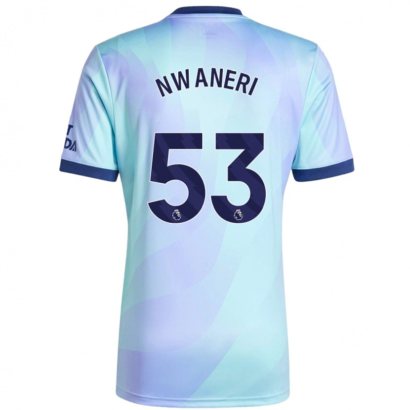 Danxen Dame Ethan Nwaneri #53 Aqua Tredje Sett Drakt Trøye 2024/25 Skjorter T-Skjorte