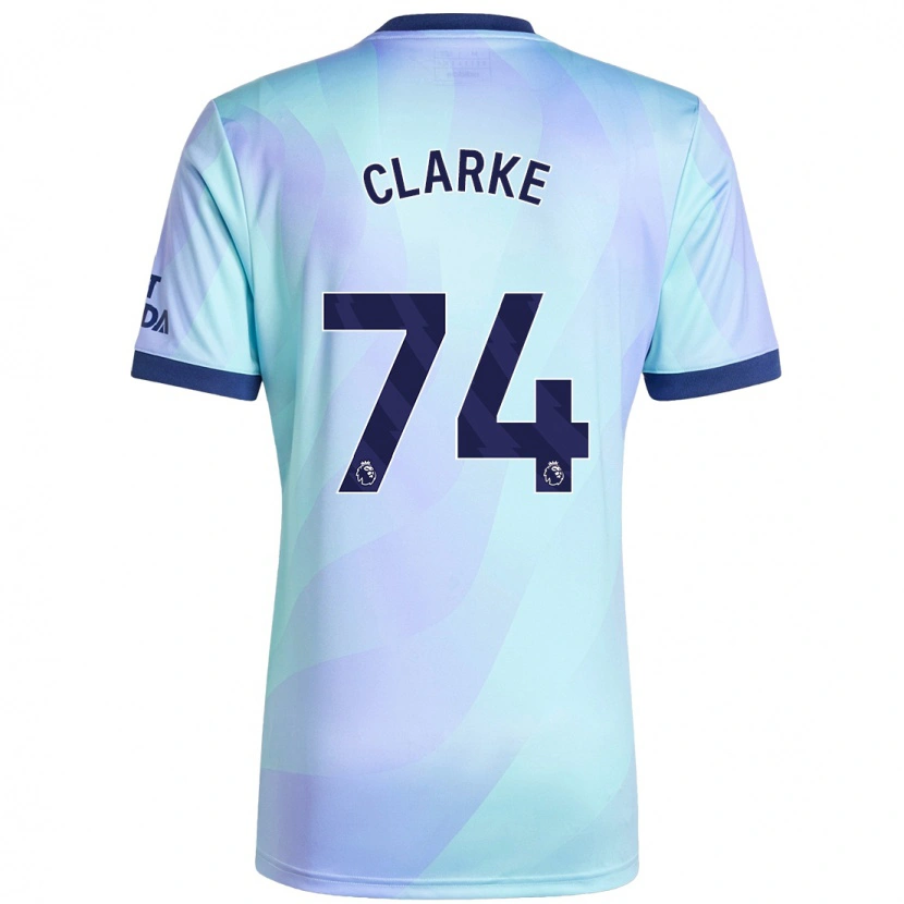 Danxen Dame Brayden Clarke #74 Aqua Tredje Sett Drakt Trøye 2024/25 Skjorter T-Skjorte