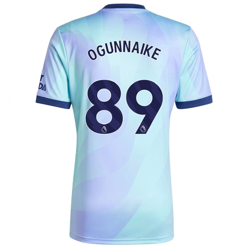 Danxen Dame Josh Ogunnaike #89 Aqua Tredje Sett Drakt Trøye 2024/25 Skjorter T-Skjorte