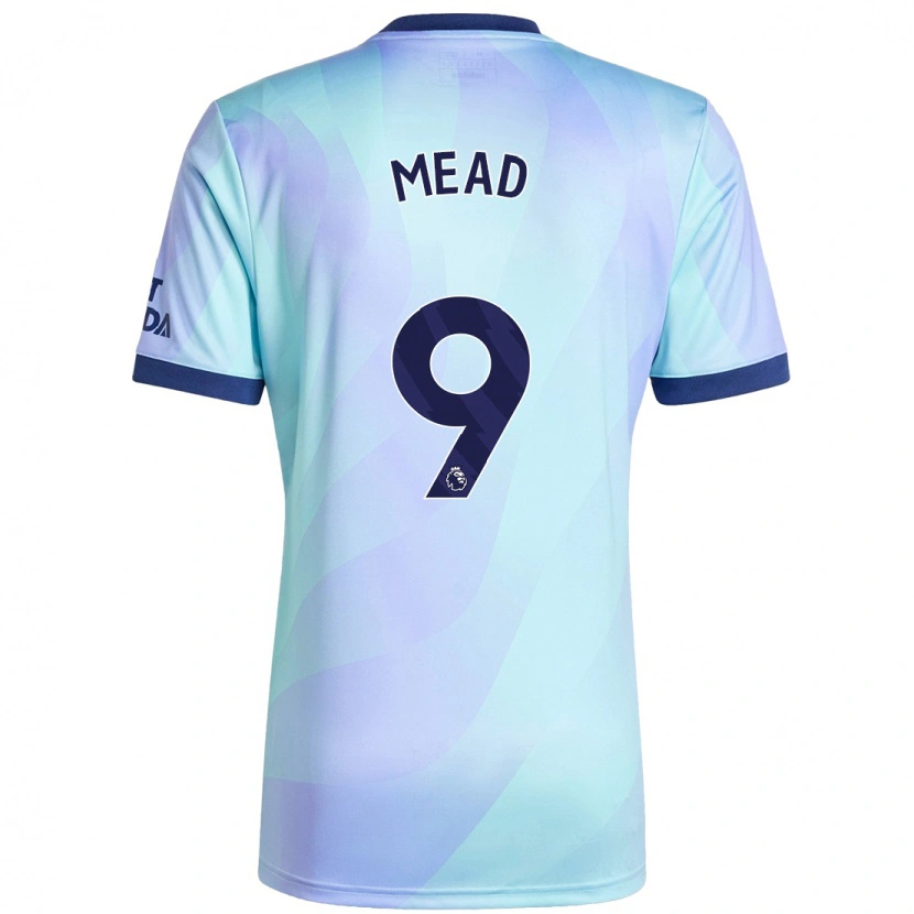Danxen Dame Beth Mead #9 Aqua Tredje Sett Drakt Trøye 2024/25 Skjorter T-Skjorte