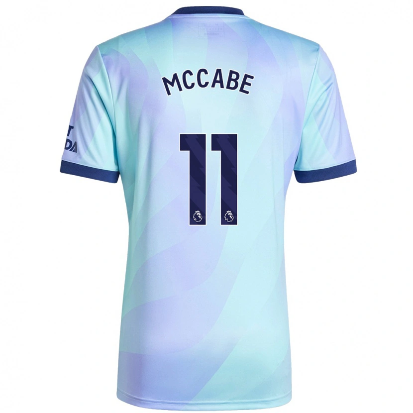 Danxen Dame Katie Mccabe #11 Aqua Tredje Sett Drakt Trøye 2024/25 Skjorter T-Skjorte