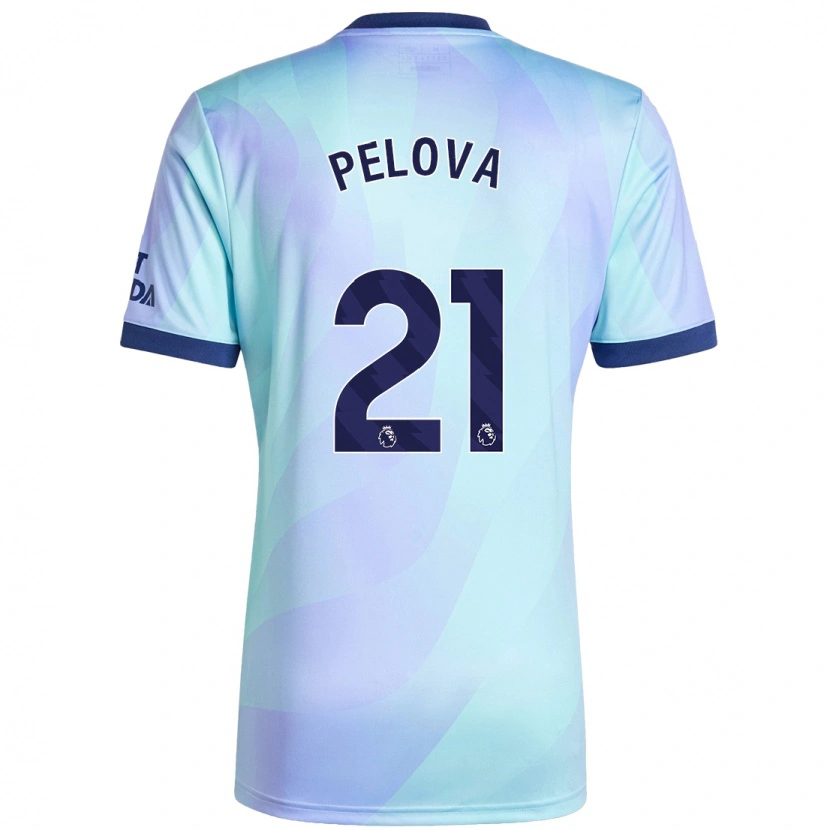 Danxen Dame Victoria Pelova #21 Aqua Tredje Sett Drakt Trøye 2024/25 Skjorter T-Skjorte