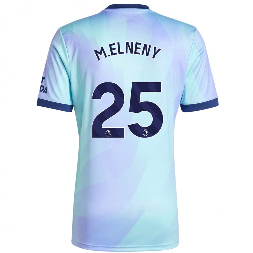 Danxen Dame Mohamed Elneny #25 Aqua Tredje Sett Drakt Trøye 2024/25 Skjorter T-Skjorte