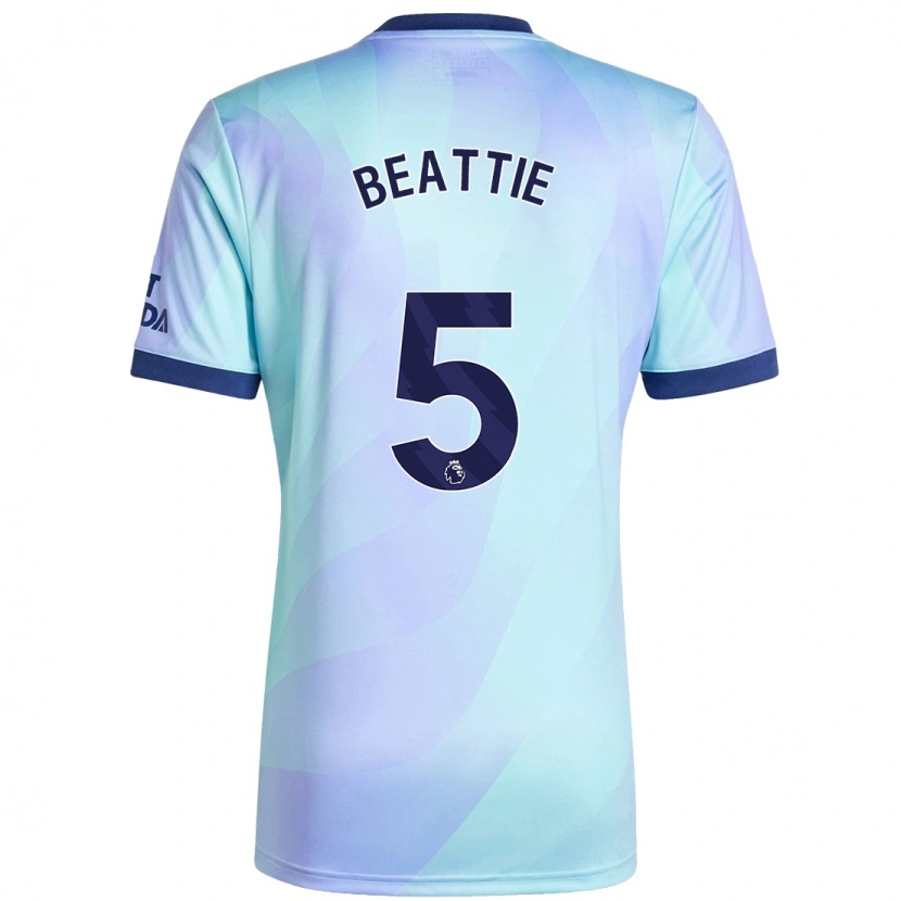Danxen Dame Jen Beattie #5 Aqua Tredje Sett Drakt Trøye 2024/25 Skjorter T-Skjorte