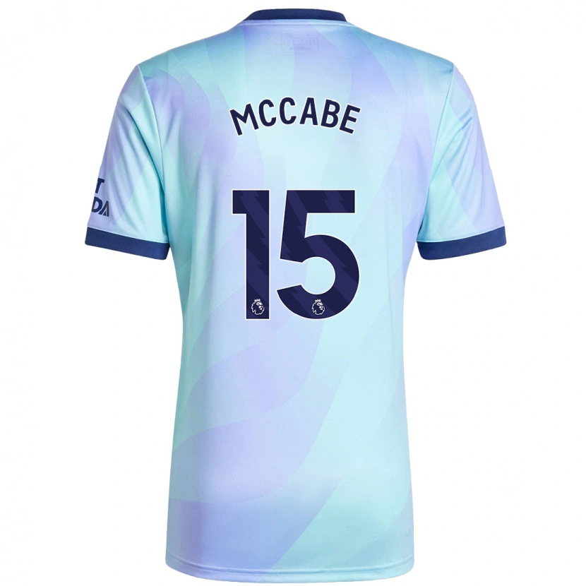 Danxen Dame Katie Mccabe #15 Aqua Tredje Sett Drakt Trøye 2024/25 Skjorter T-Skjorte