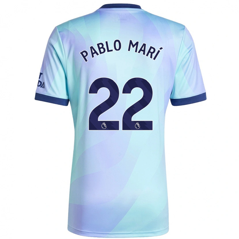 Danxen Dame Pablo Mari #22 Aqua Tredje Sett Drakt Trøye 2024/25 Skjorter T-Skjorte