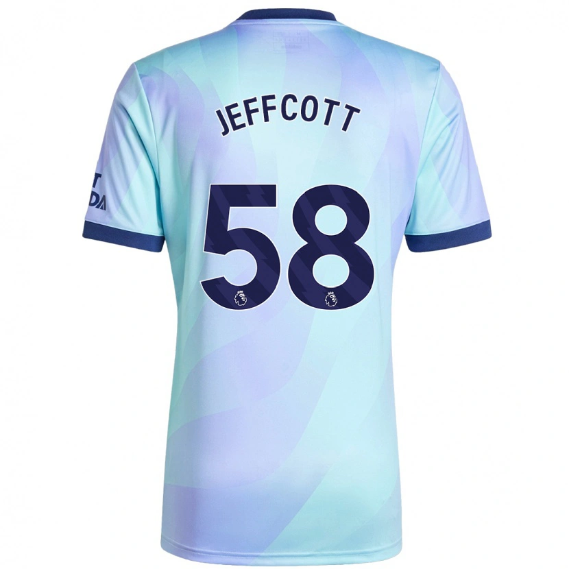 Danxen Dame Henry Jeffcott #58 Aqua Tredje Sett Drakt Trøye 2024/25 Skjorter T-Skjorte