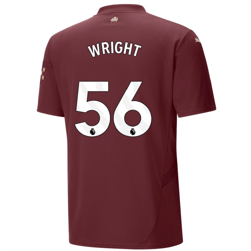 Danxen Dame Jacob Wright #56 Rødbrun Tredje Sett Drakt Trøye 2024/25 Skjorter T-Skjorte