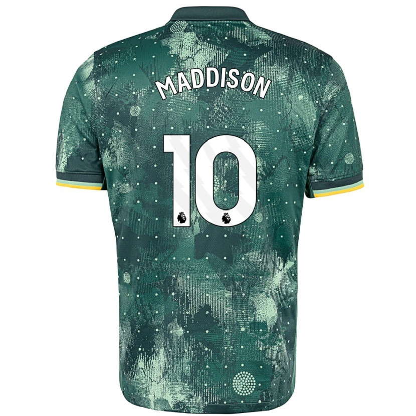 Danxen Dame James Maddison #10 Mintgrønn Tredje Sett Drakt Trøye 2024/25 Skjorter T-Skjorte