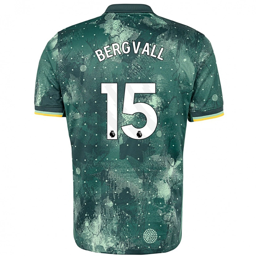 Danxen Dame Lucas Bergvall #15 Mintgrønn Tredje Sett Drakt Trøye 2024/25 Skjorter T-Skjorte