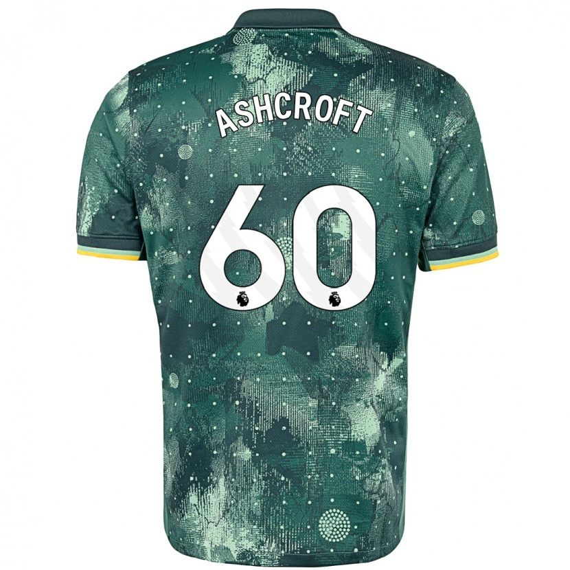 Danxen Dame Tyrell Ashcroft #60 Mintgrønn Tredje Sett Drakt Trøye 2024/25 Skjorter T-Skjorte