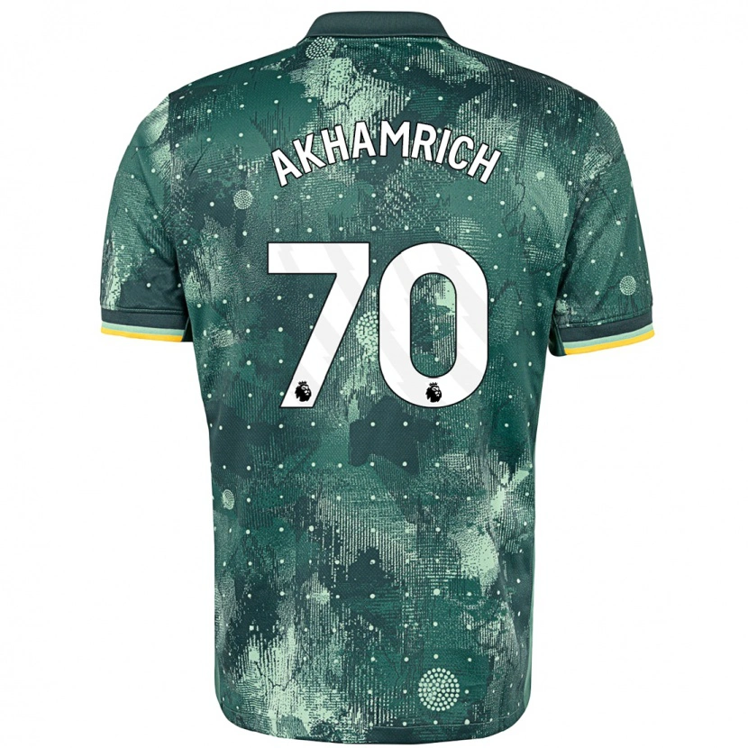 Danxen Dame Yusuf Akhamrich #70 Mintgrønn Tredje Sett Drakt Trøye 2024/25 Skjorter T-Skjorte