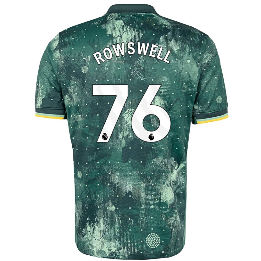 Danxen Dame James Rowswell #76 Mintgrønn Tredje Sett Drakt Trøye 2024/25 Skjorter T-Skjorte