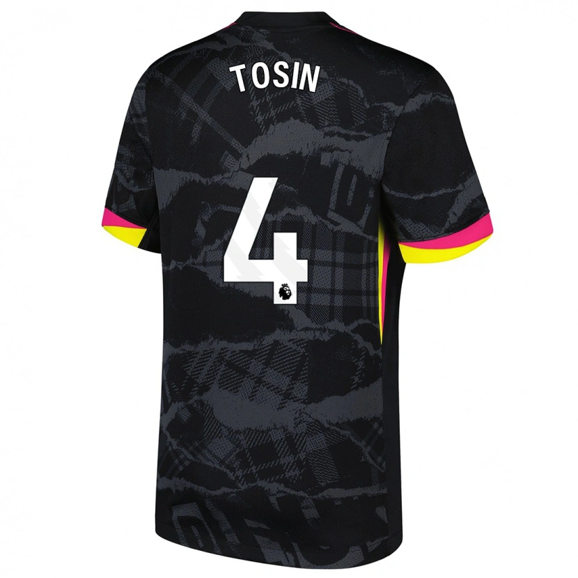 Danxen Dame Tosin Adarabioyo #4 Svart Rosa Tredje Sett Drakt Trøye 2024/25 Skjorter T-Skjorte