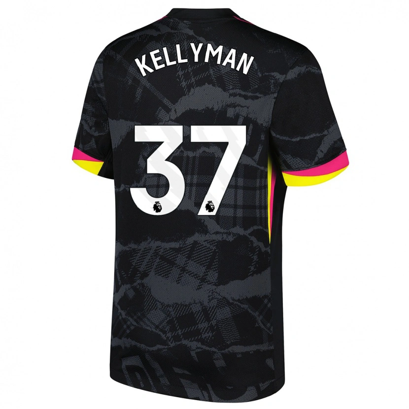 Danxen Dame Omari Kellyman #37 Svart Rosa Tredje Sett Drakt Trøye 2024/25 Skjorter T-Skjorte
