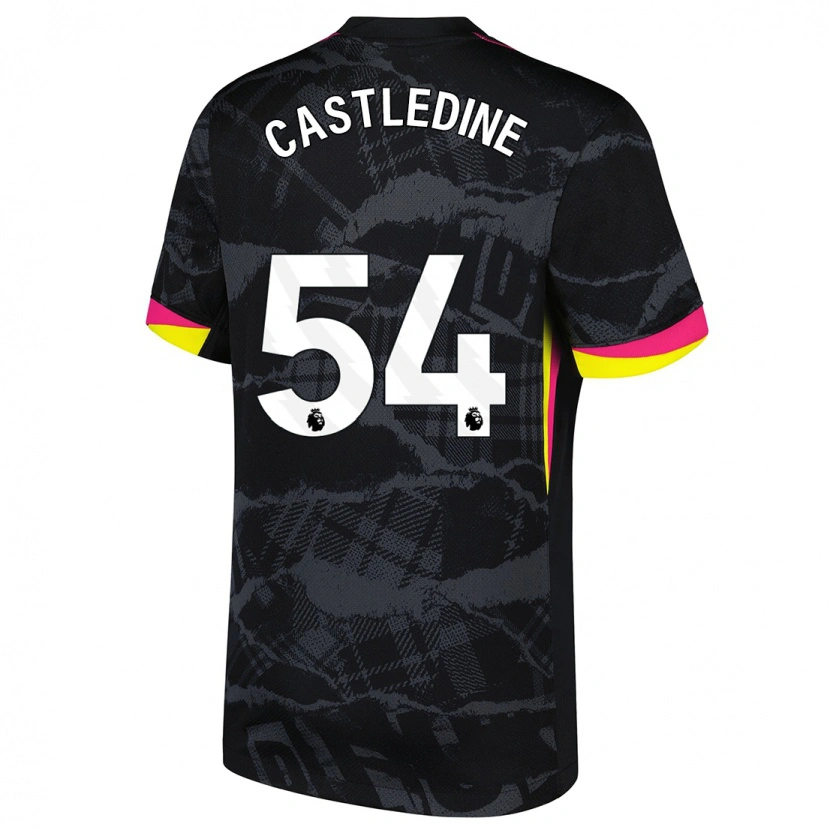 Danxen Dame Leo Castledine #54 Svart Rosa Tredje Sett Drakt Trøye 2024/25 Skjorter T-Skjorte