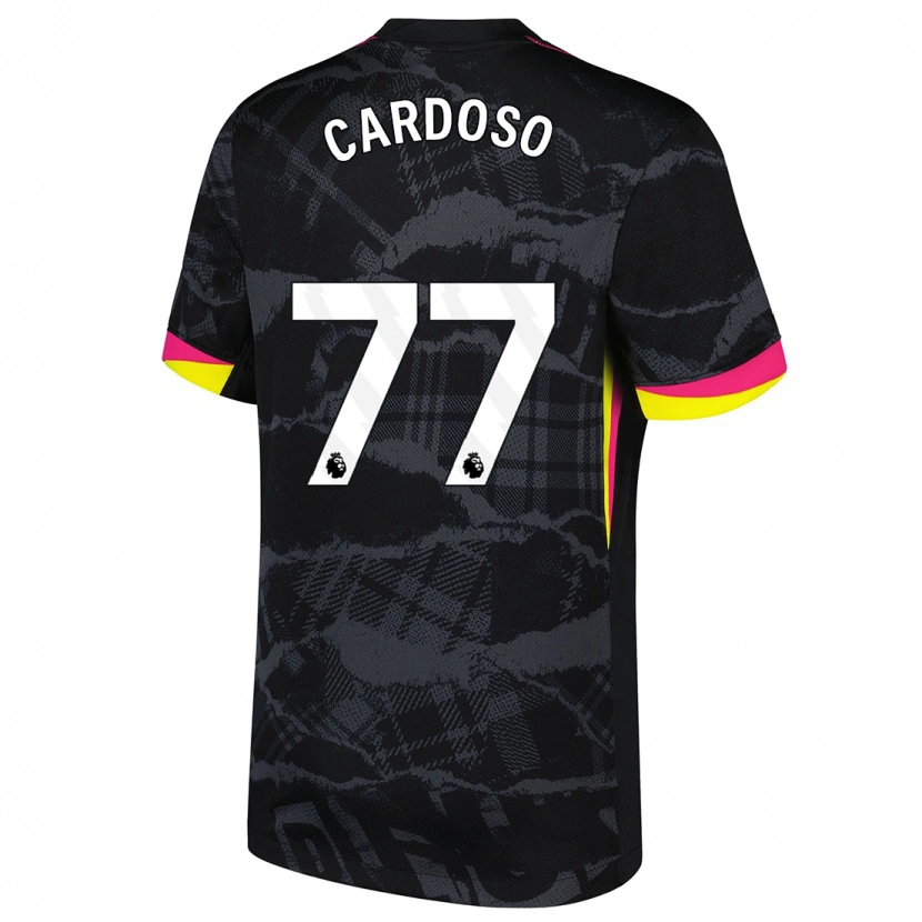 Danxen Dame Leo Cardoso #77 Svart Rosa Tredje Sett Drakt Trøye 2024/25 Skjorter T-Skjorte