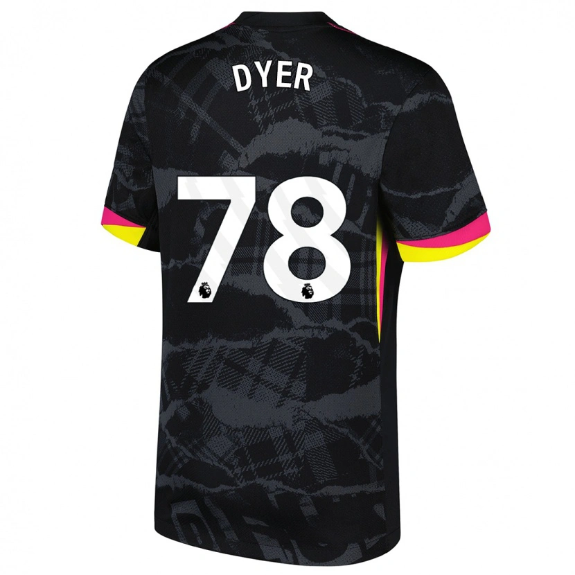 Danxen Dame Kiano Dyer #78 Svart Rosa Tredje Sett Drakt Trøye 2024/25 Skjorter T-Skjorte