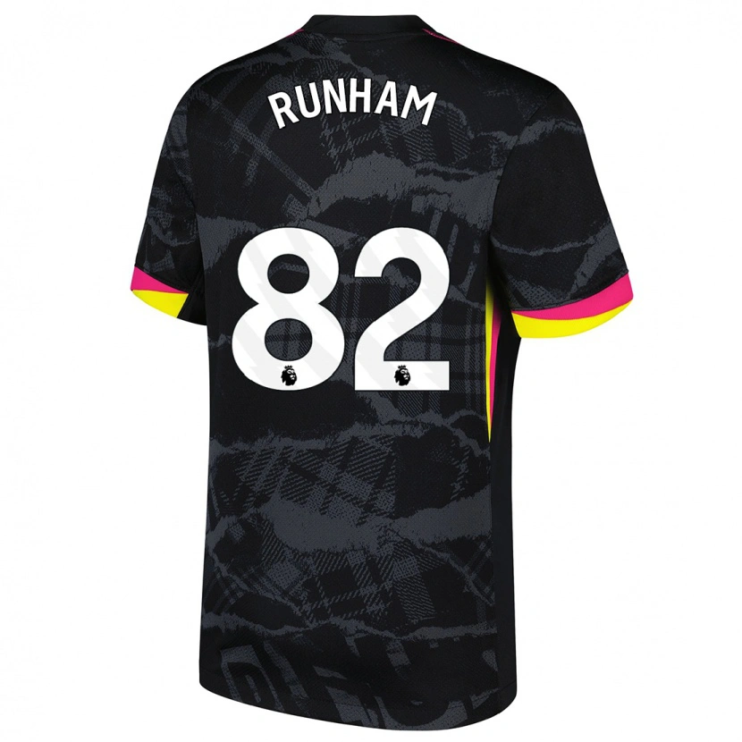 Danxen Dame Frankie Runham #82 Svart Rosa Tredje Sett Drakt Trøye 2024/25 Skjorter T-Skjorte