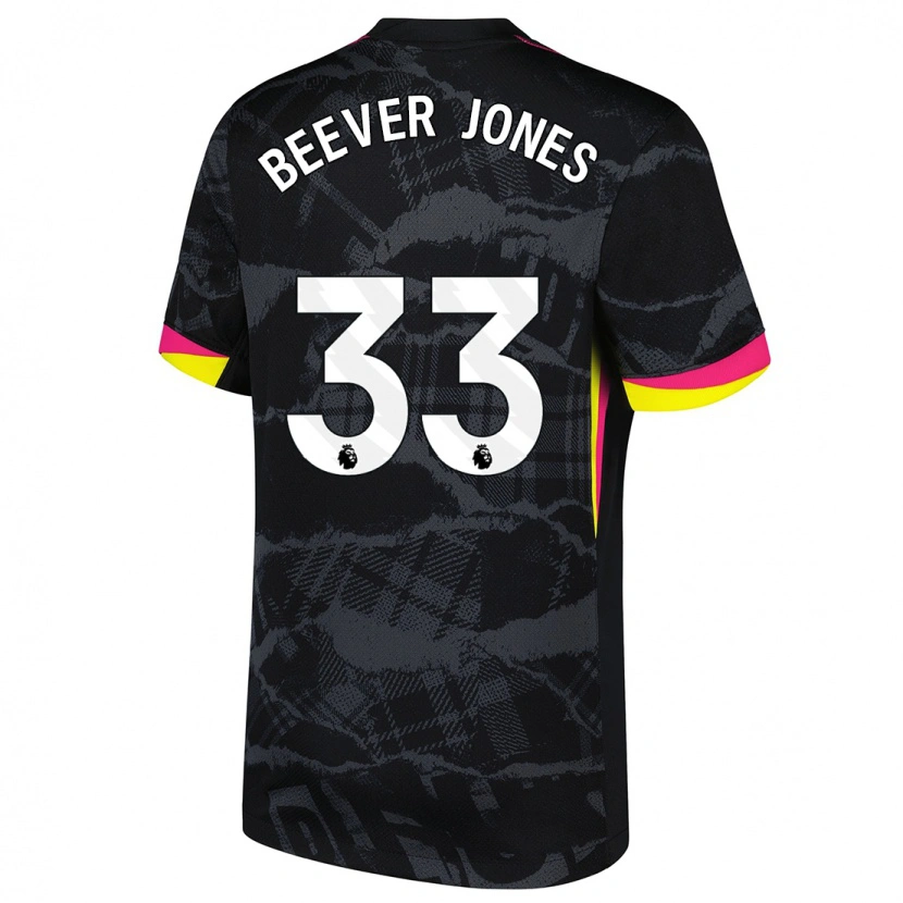 Danxen Dame Aggie Beever-Jones #33 Svart Rosa Tredje Sett Drakt Trøye 2024/25 Skjorter T-Skjorte